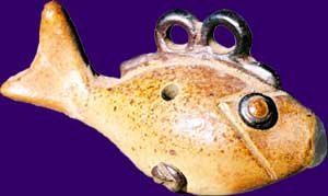 Globular fish shaped whistle
Marcel Dupont ca 1960
La Borne (18) France